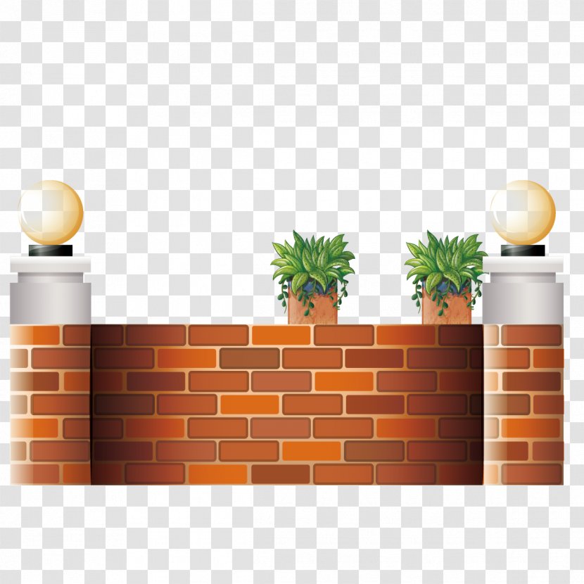 Retaining Wall Brick Illustration - Rectangle - Vector Red Transparent PNG