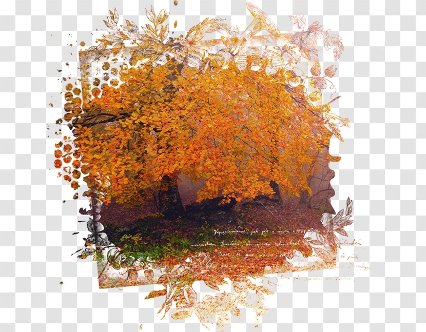 Autumn Landscape Painting Clip Art Transparent PNG