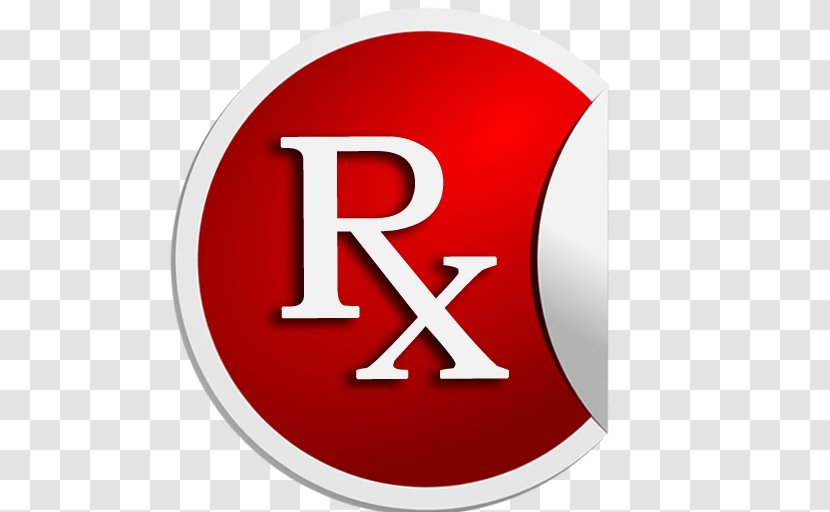 Medical Prescription Pharmaceutical Drug Symbol Clip Art - Pharmacy - Red Rx Icon Transparent PNG