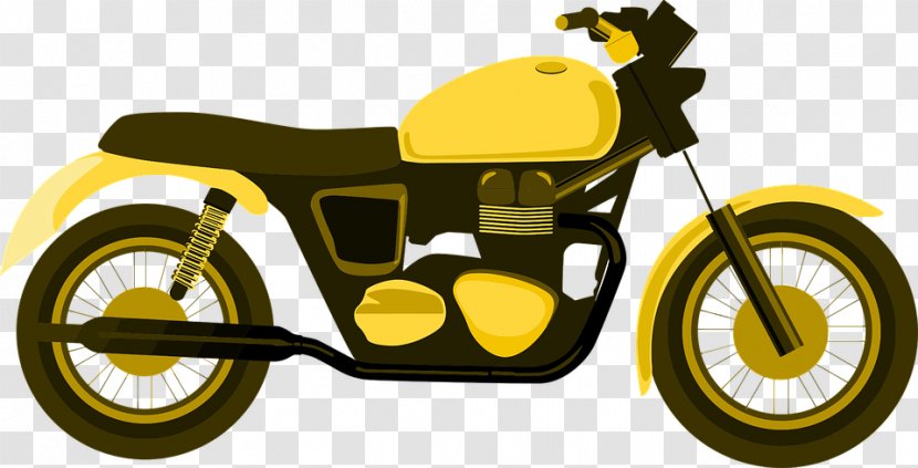 Suzuki Motorcycle Favicon Clip Art - Yellow - A Transparent PNG