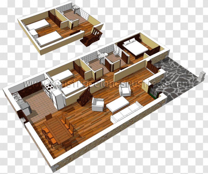 Floor Plan English Country House Bedroom - Kitchen Transparent PNG