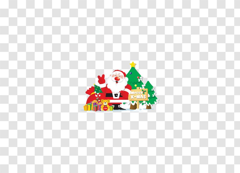 Santa Claus Christmas Card Clip Art - Greeting - Smiling Transparent PNG