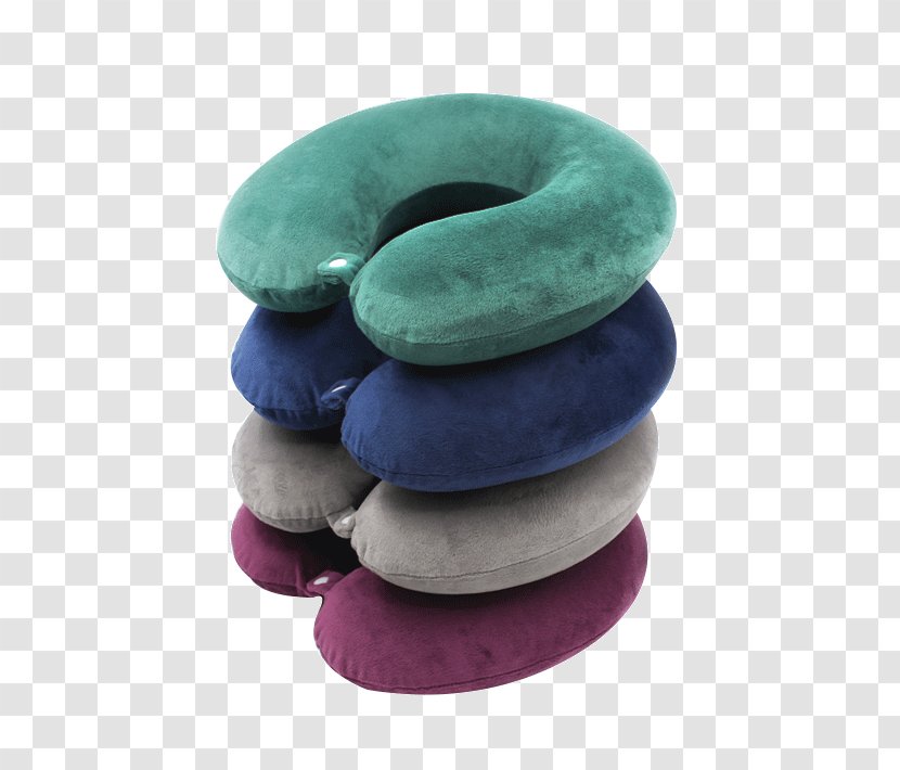 Pillow Memory Foam - Purple - Four-color Comfortable U-pillow Transparent PNG