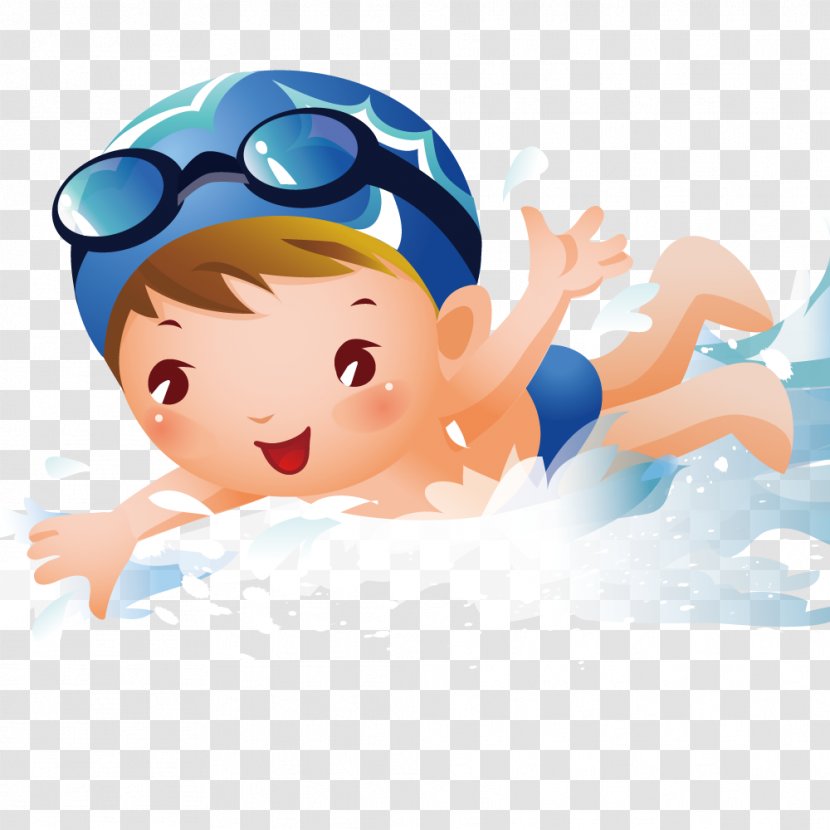 Clip Art Infant Swimming Lessons - Cartoon Sport Transparent PNG