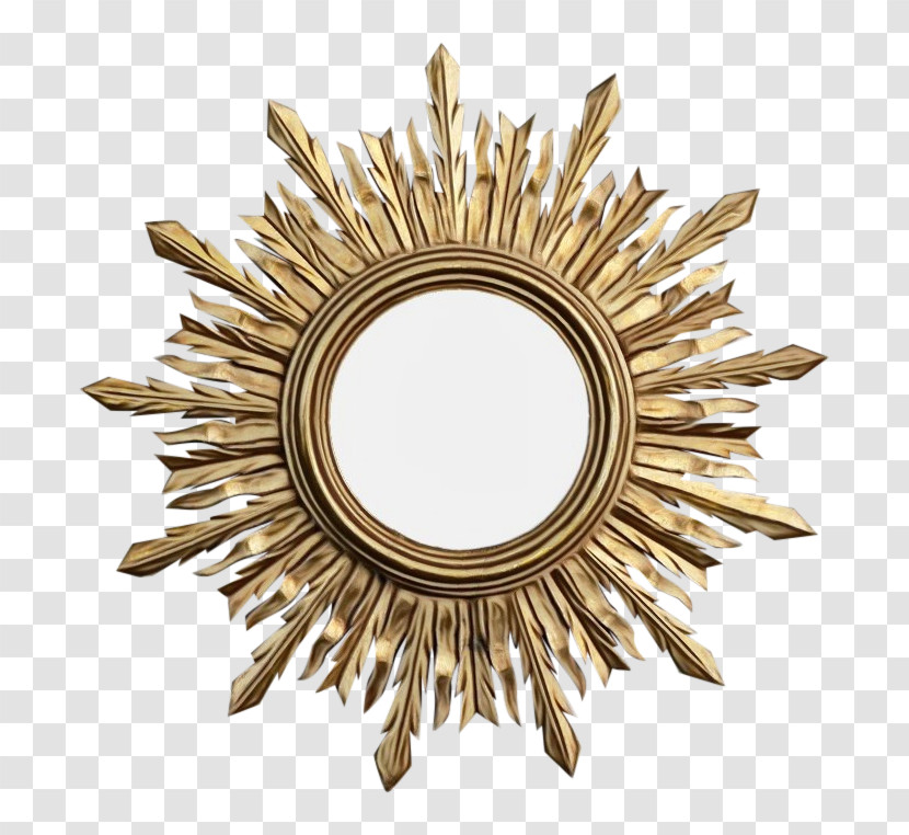 Mirror Brass Circle Metal Bronze Transparent PNG