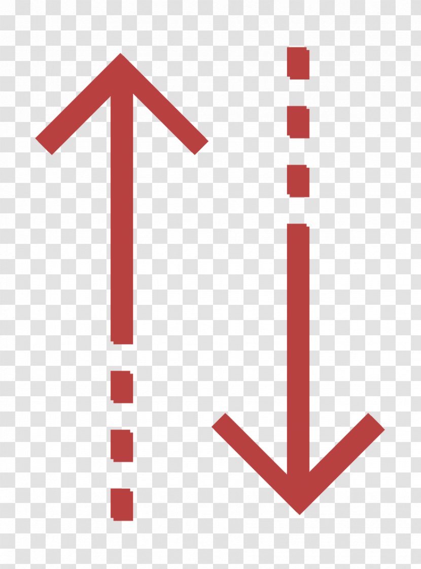 Arrow Up And Down - Red - Symbol Parallel Transparent PNG