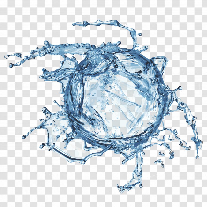 Drop Water Bubble - Upload - Dynamic Blue Drops Transparent PNG