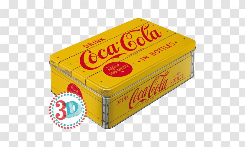 Coca-Cola Fizzy Drinks Tin Box - Coca Cola Transparent PNG