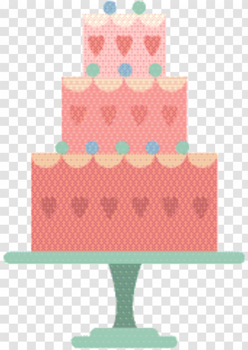 Pink Birthday Cake - Fondant - Pasteles Pastel Transparent PNG