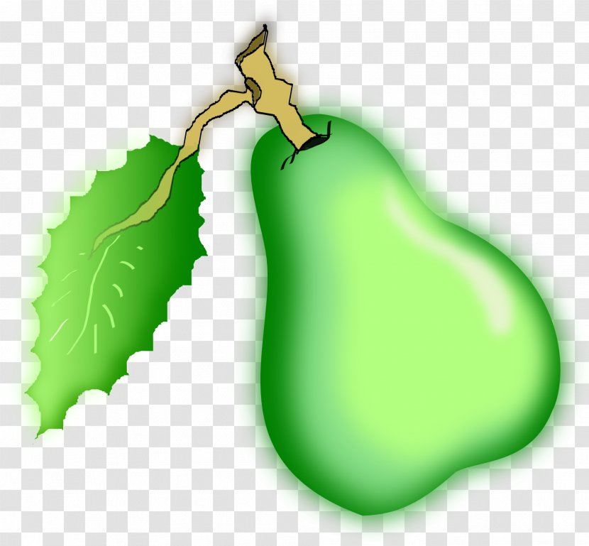 Pear Clip Art - Green Transparent PNG