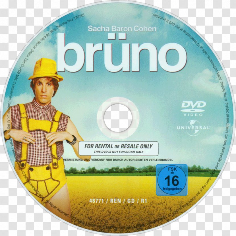 Film Price Compact Disc Market - Bruno - Sacha Baron Cohen Transparent PNG