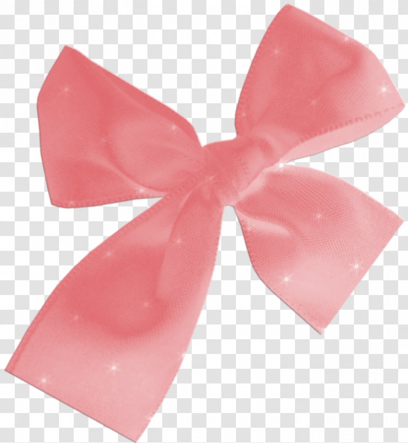 Ribbon Pink M - Peach - Bows Transparent PNG