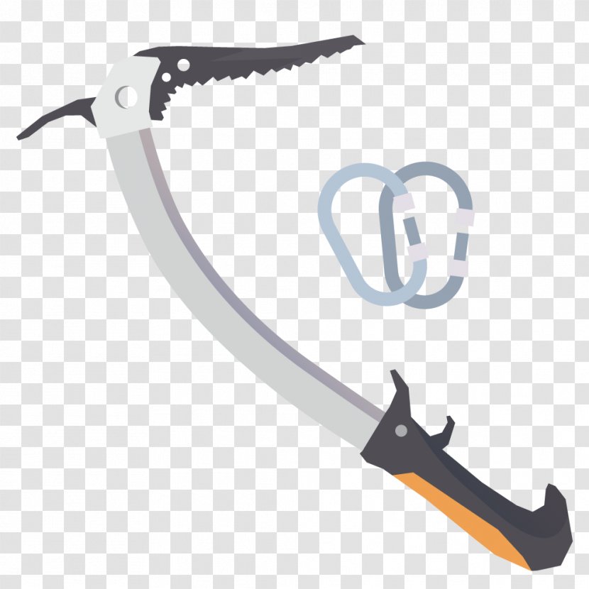 Mountaineering - Climbing - Vector Ax Transparent PNG
