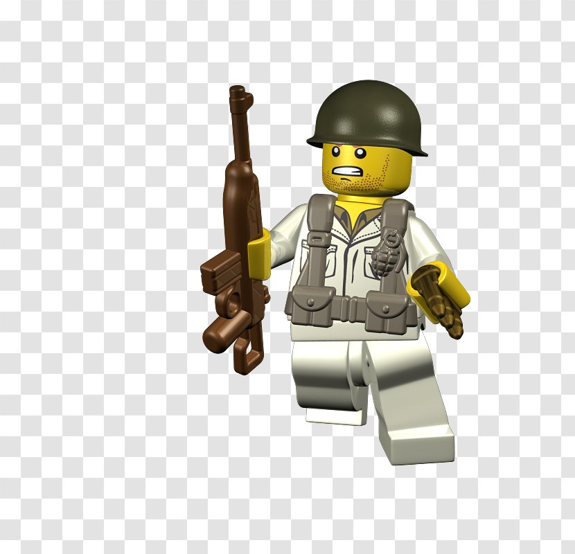 Lego Minifigures BrickArms Toy - Soldier Transparent PNG