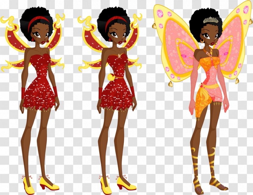 Aisha Fairy Red Fountain Butterflix Alfea - Flame Digital Transparent PNG