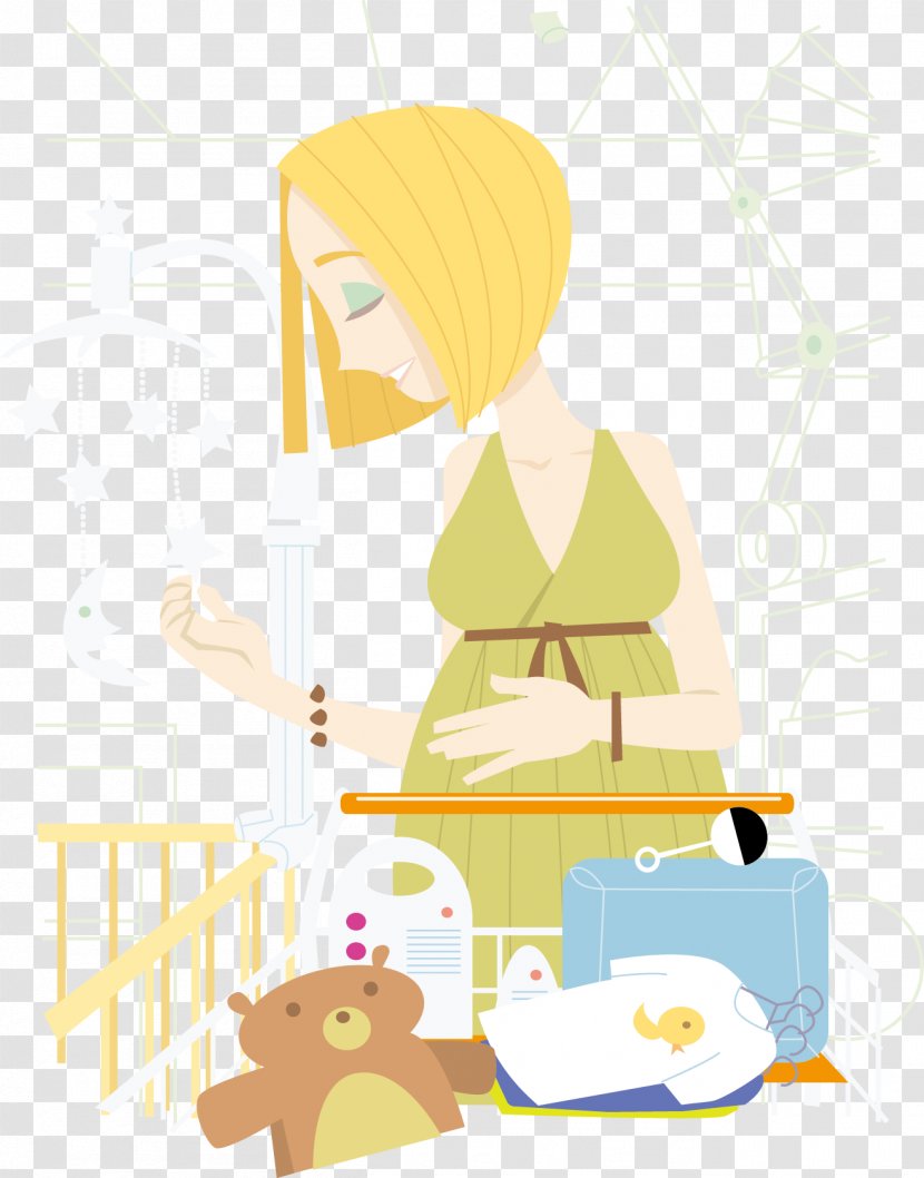 Mother Illustration - Fictional Character - Vector Pregnant Woman Transparent PNG