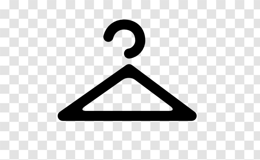 Clothes Hanger Download Icon Design - Black And White - Hang Dry Transparent PNG