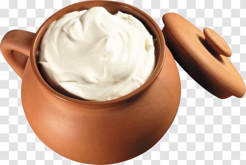 Kefir Cream Milk Smetana Butter - Jar Food Transparent PNG