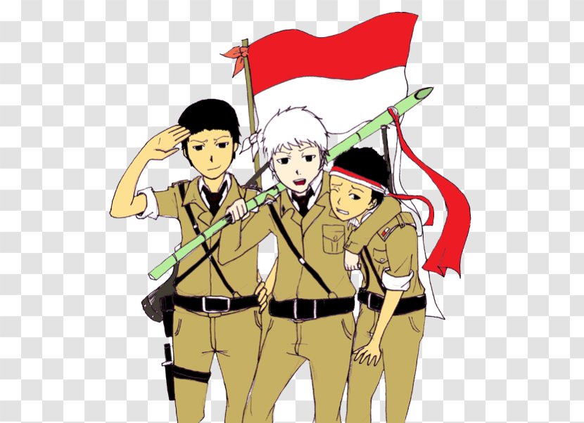 Flag Of Indonesia Proclamation Indonesian Independence Animation - Heart Transparent PNG