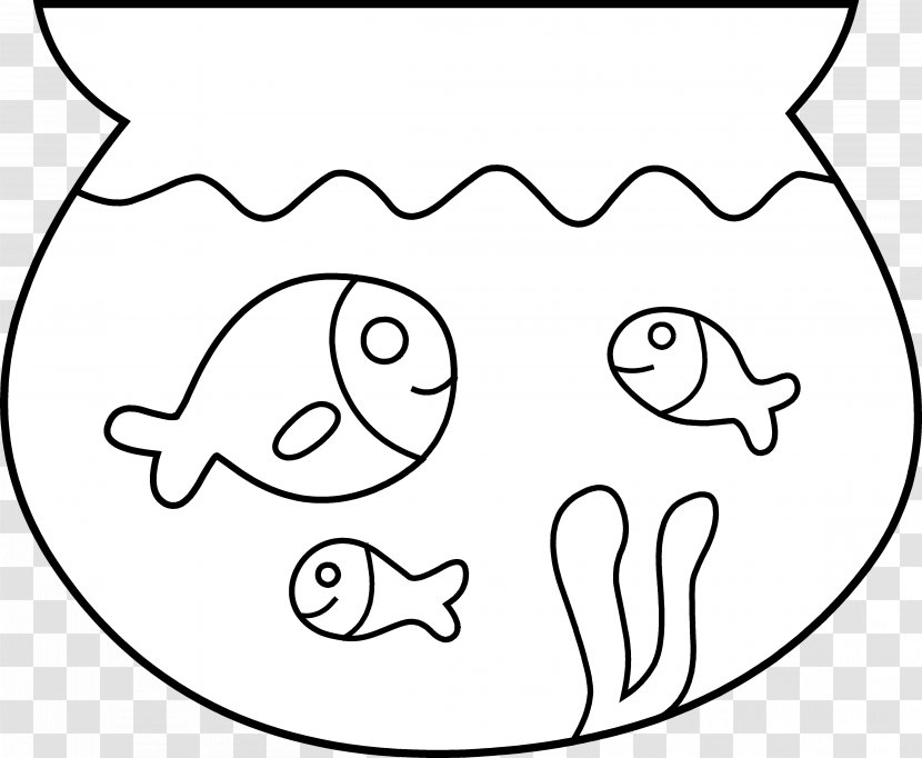 Bowl Fish Coloring Book Clip Art - Heart - Ncis Cliparts Transparent PNG