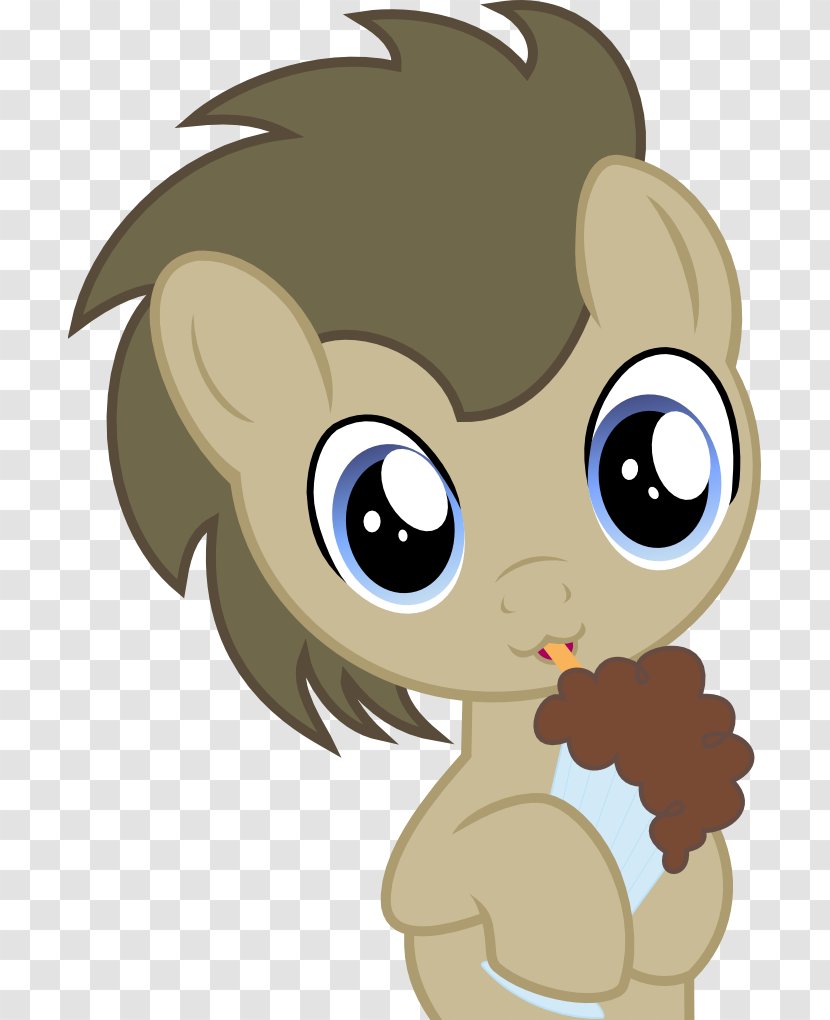 Milkshake Pony Chocolate Drink Cupcake - Face Transparent PNG