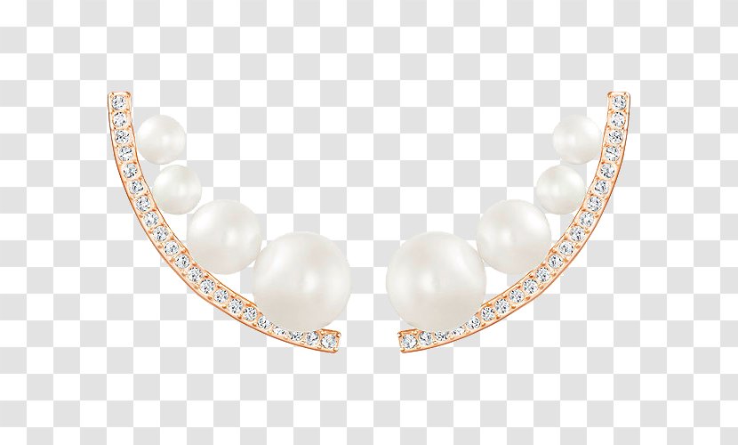 Earring Pearl Swarovski AG Jewellery - Gold - Jewelry Transparent PNG