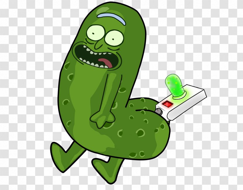 Pickle Rick Sanchez YouTube Clip Art - Vertebrate - Sticker Transparent PNG