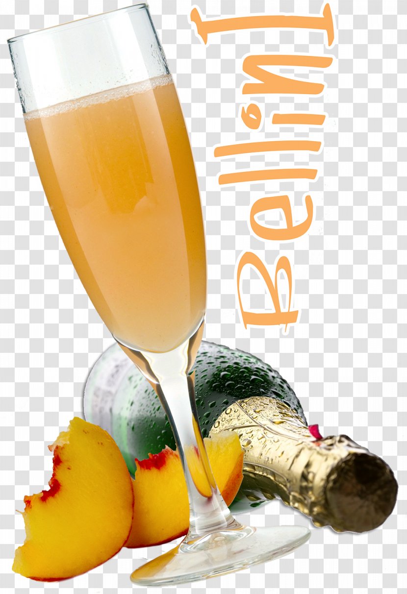 Bellini Wine Cocktail Champagne Transparent PNG