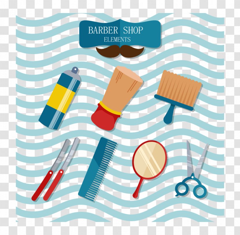 Euclidean Vector Element Barber - Hairdresser - Tools Transparent PNG