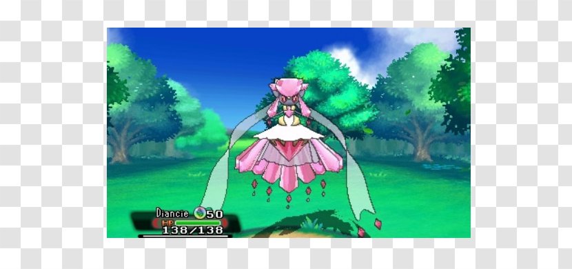 Pokémon Omega Ruby And Alpha Sapphire Adventures Diancie - Watercolor - Silhouette Transparent PNG