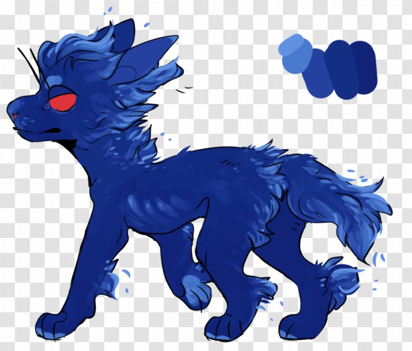 Canidae Dog Legendary Creature Cobalt Blue - Tail Transparent PNG