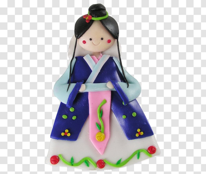 Refrigerator Magnets Korea Doll Craft - Stuffed Toy - Korean Traditional Hanbok Transparent PNG