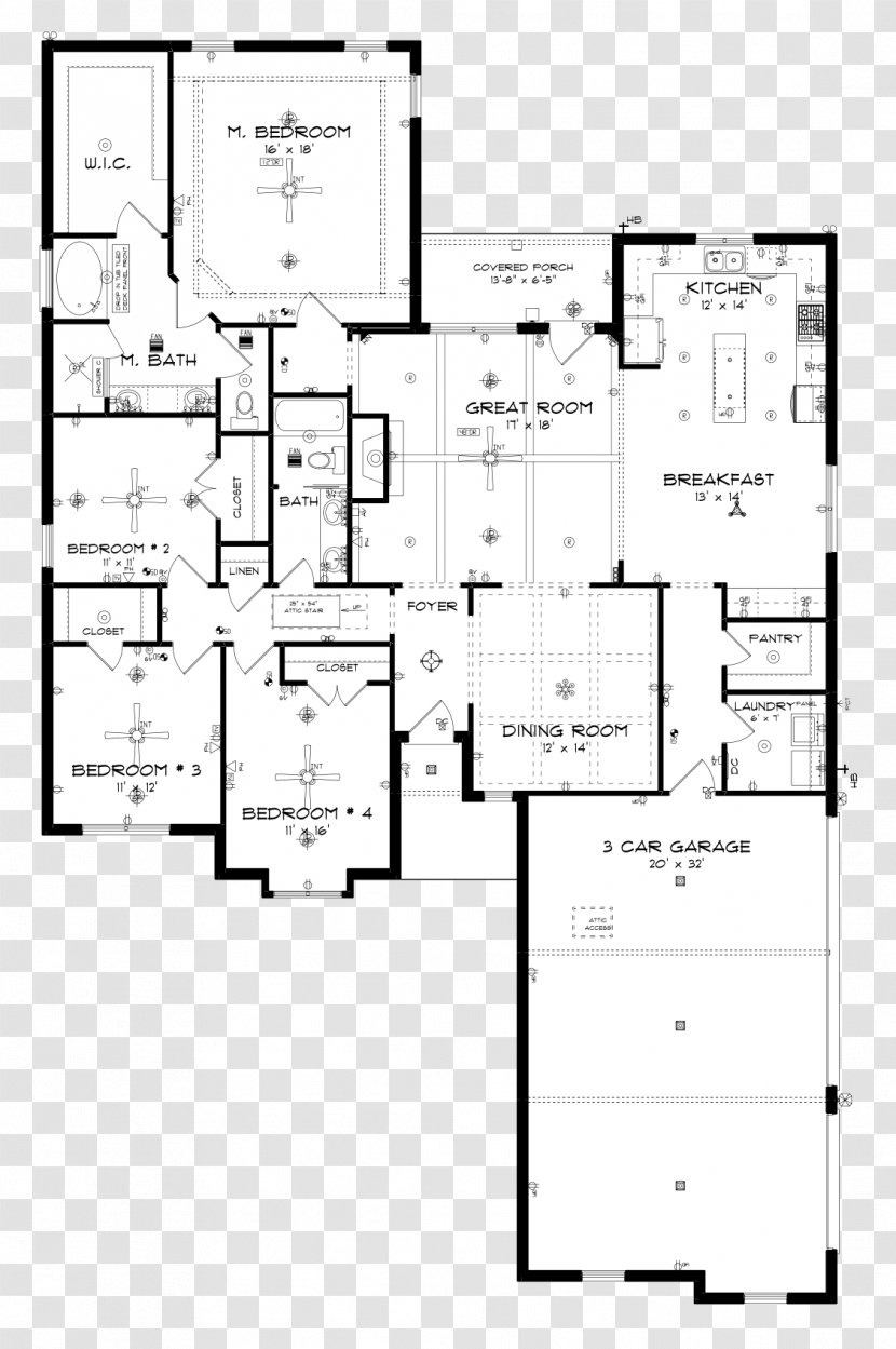 Floor Plan House - Architecture - Cars Transparent PNG