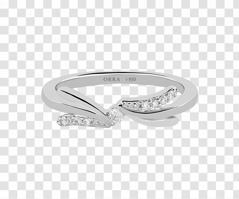 Silver Wedding Ring Body Jewellery Diamond - Jewelry - Platinum Transparent PNG