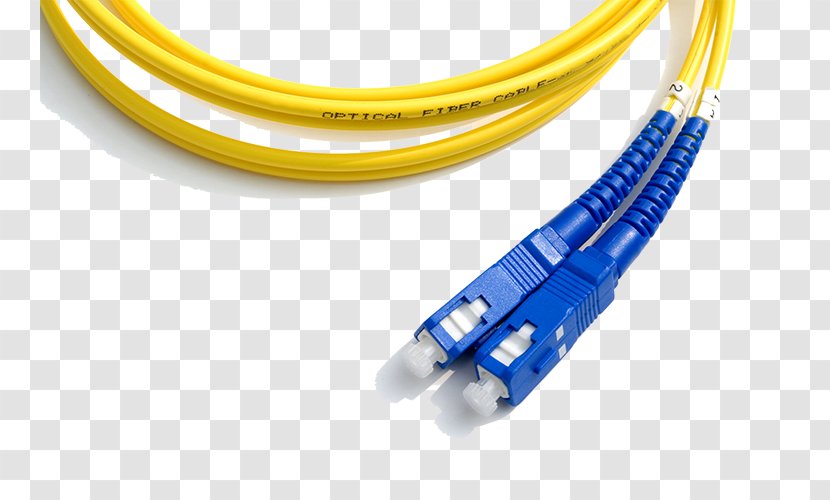 Coaxial Cable Network Cables Optical Fiber Electrical - Yellow Transparent PNG