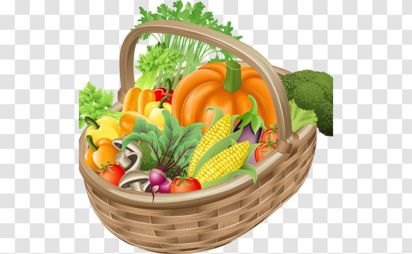 Organic Food Basket Of Fruit Vegetarian Cuisine Vegetable - Gift Transparent PNG