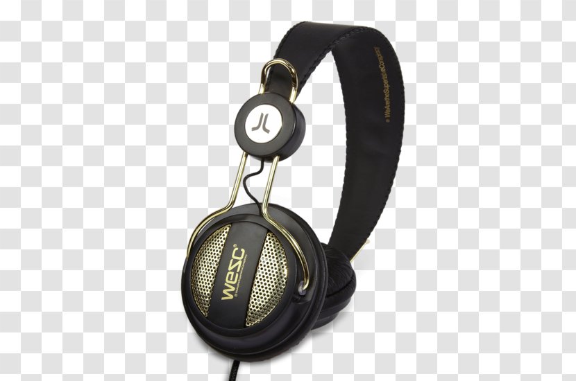 WESC Oboe On Ear Headphones - Flower - Golden BlackAfterPay & ZipPay Available WeSC Headphone (LEGION Blue) (B104078)Headphones Transparent PNG