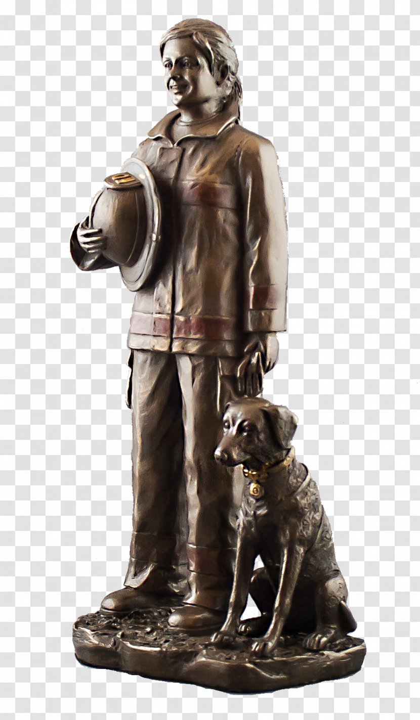 Bronze Sculpture Statue Fallen Firefighters Memorial Figurine - Eagle Transparent PNG