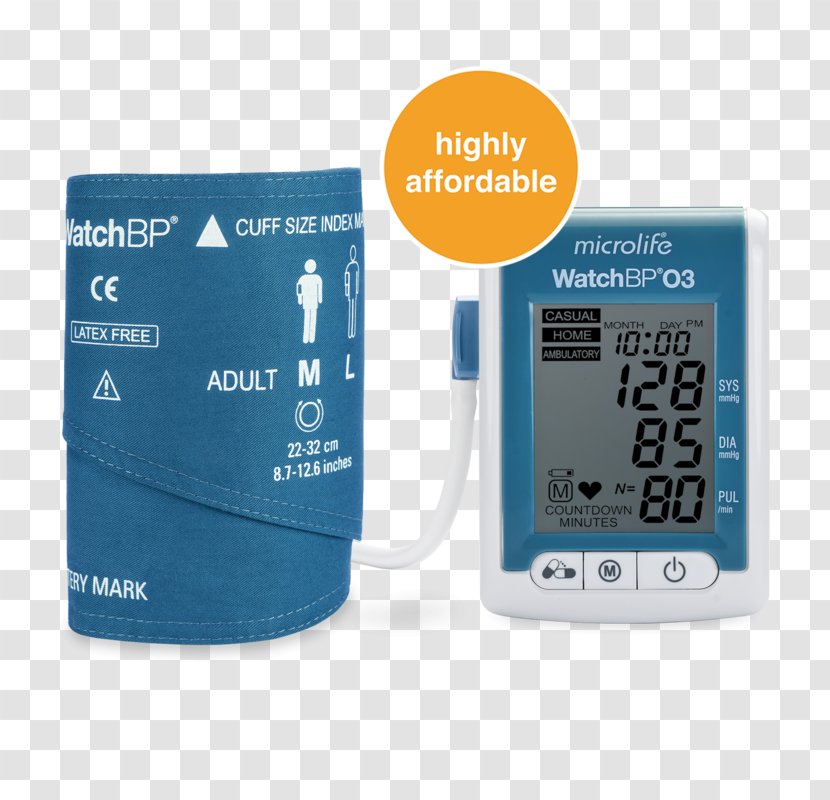 Sphygmomanometer Microlife Corporation Ambulatory Blood Pressure AFIB Technology - Measurement - Highly Transparent PNG
