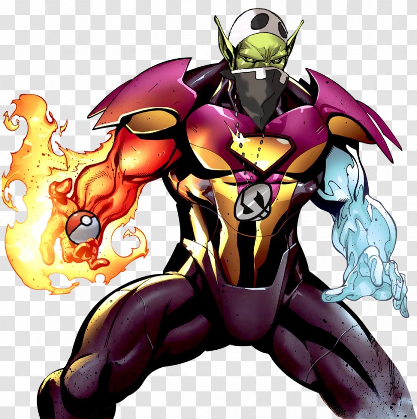 Human Torch Sunspot Superhero Super-Skrull Transparent PNG