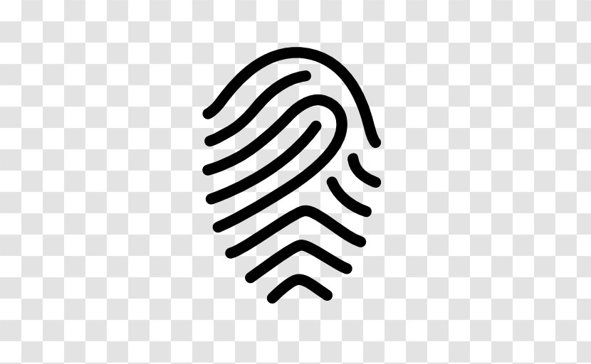 Fingerprint Clip Art - Black And White - Unique Vector Transparent PNG