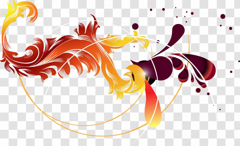 Illustration - Red - Dream Colorful Leaves Transparent PNG