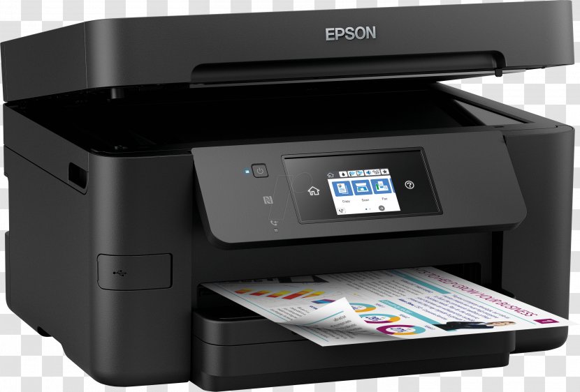 Epson WorkForce Pro WF-3720 WF-4730 Multi-function Printer Inkjet Printing - Workforce Wf4740 Transparent PNG