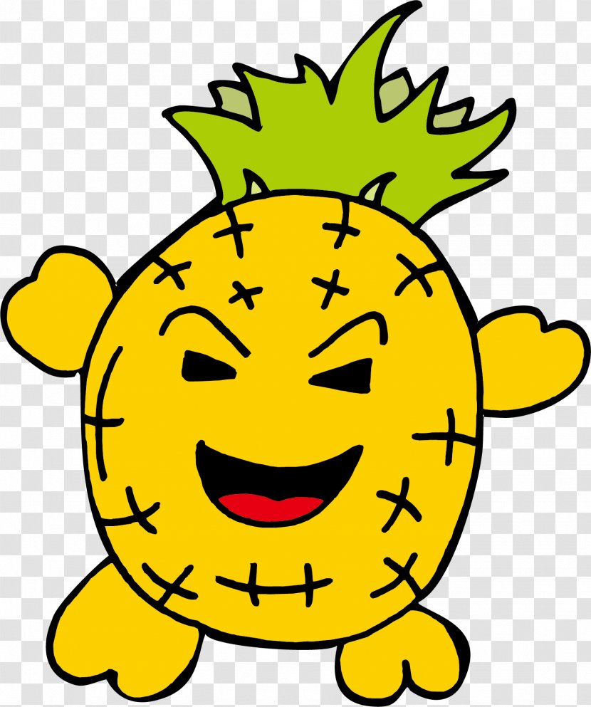 Cartoon Pineapple Clip Art - Free Creative Pull Image Transparent PNG