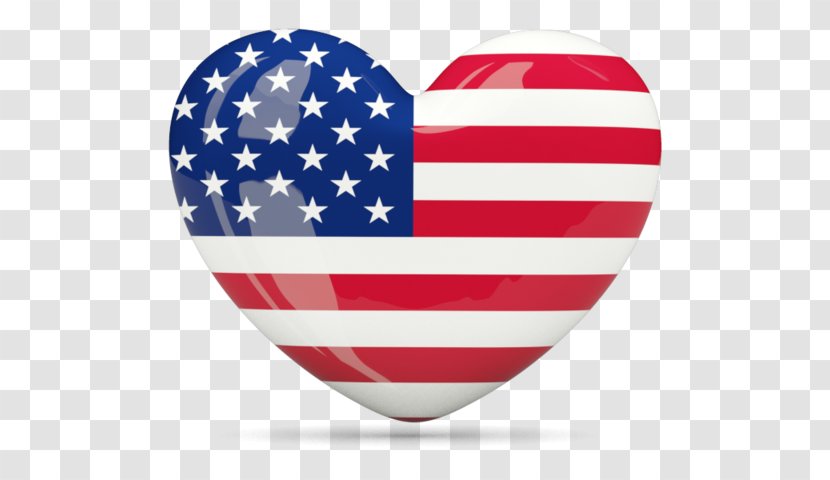 Flag Of The United States US National Credit Solutions Independence Day Heart - American Us Svg Icon Transparent PNG