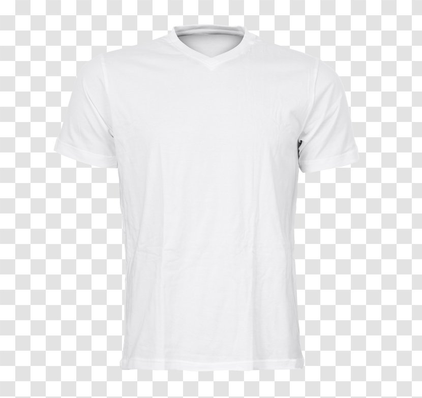 T-shirt Jersey Sleeve - Neck - White Transparent PNG