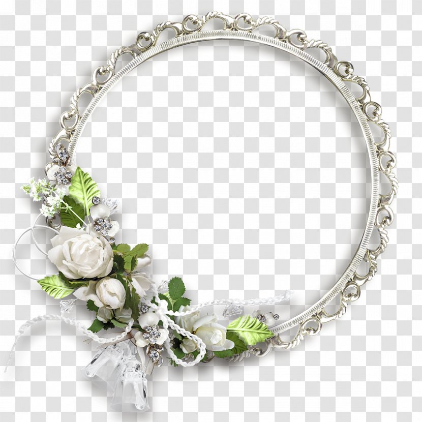 Flower Picture Frame Clip Art - Floral Design - Round Transparent Transparent PNG