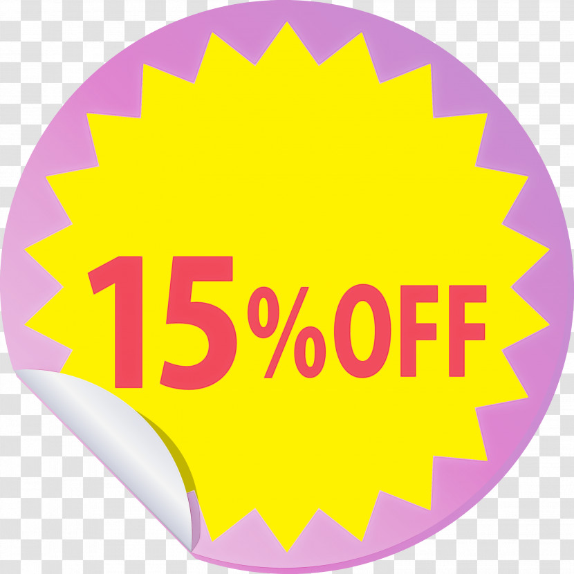 Discount Tag With 15% Off Discount Tag Discount Label Transparent PNG