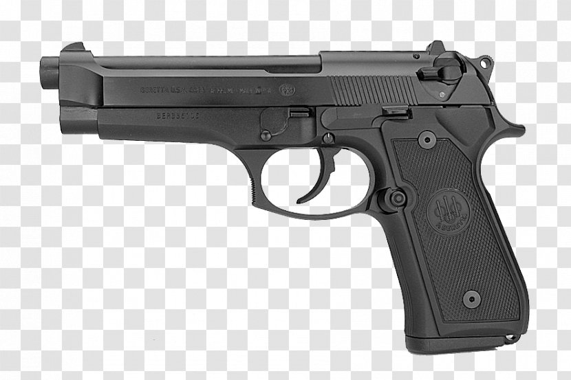 Beretta M9 92 Firearm Pistol - Weapon Transparent PNG