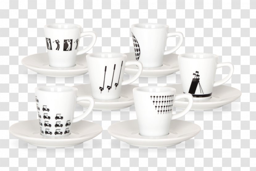 Coffee Cup Espresso Saucer Porcelain - Golf Transparent PNG